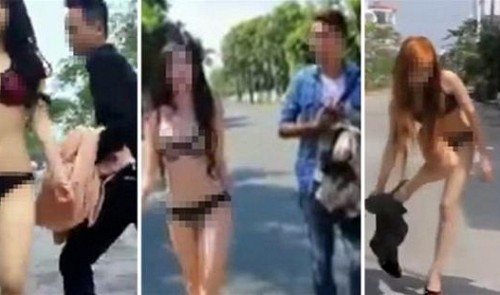 Girls Forced To Strip Videos