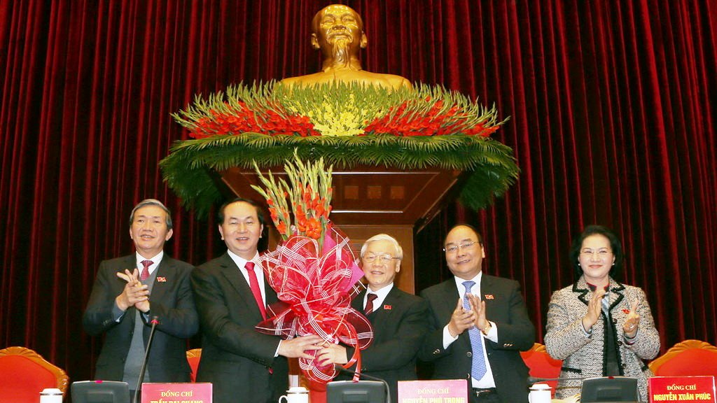 Vietnam's Party General Secretary Nguyen Phu Trong wins re-election