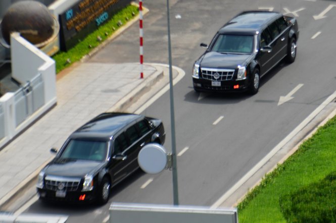 President Obama's car The Beast in Ho Chi Minh City (photos)