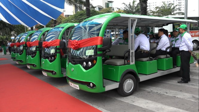 Maiden electric bus launched in Ho Chi Minh City