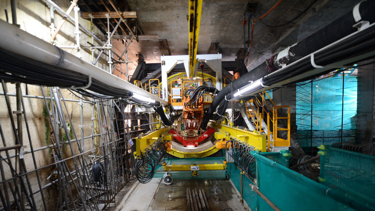 Tunnel boring robot ready to go for Ho Chi Minh City metro construction
