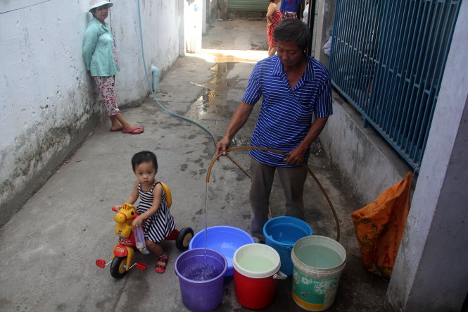 Four-hour tap water cut to hit 15 districts in Saigon tonight