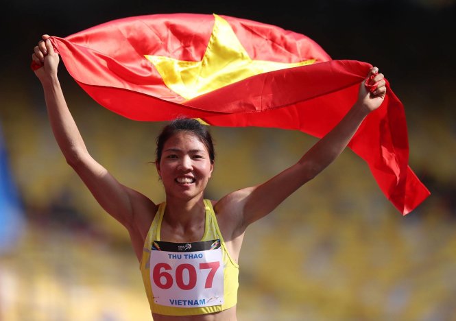 Vietnam's long jumper Bui Thu Thao