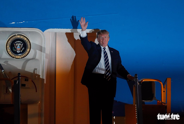 President Trump arrives in Hanoi for state visit