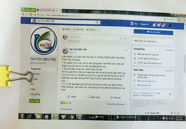​Vietnamese man fined for spreading fake news on Facebook
