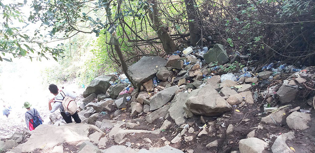 Garbage covers southern Vietnam’s highest mountain