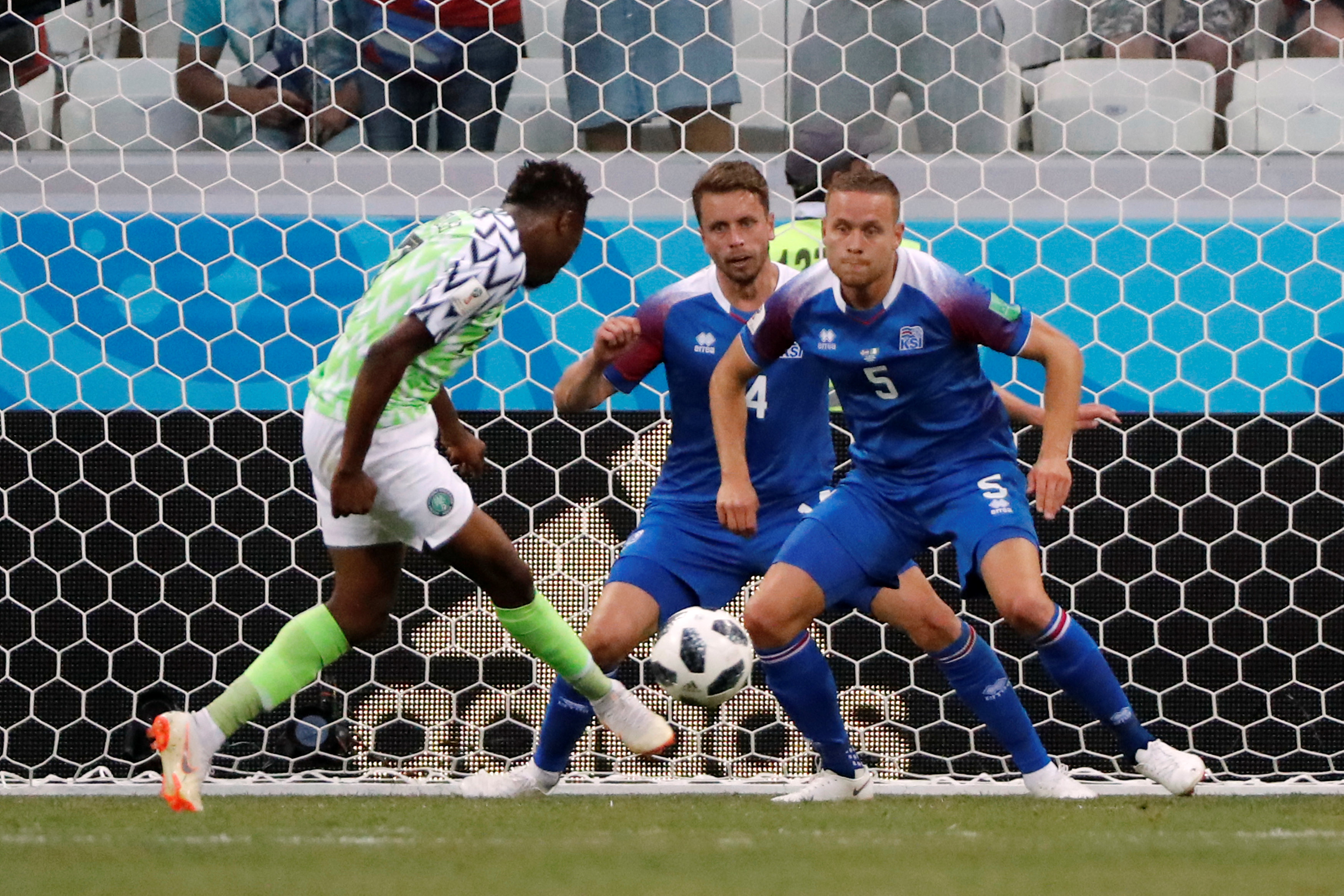​Musa marks return with winning double as Nigeria beat Iceland