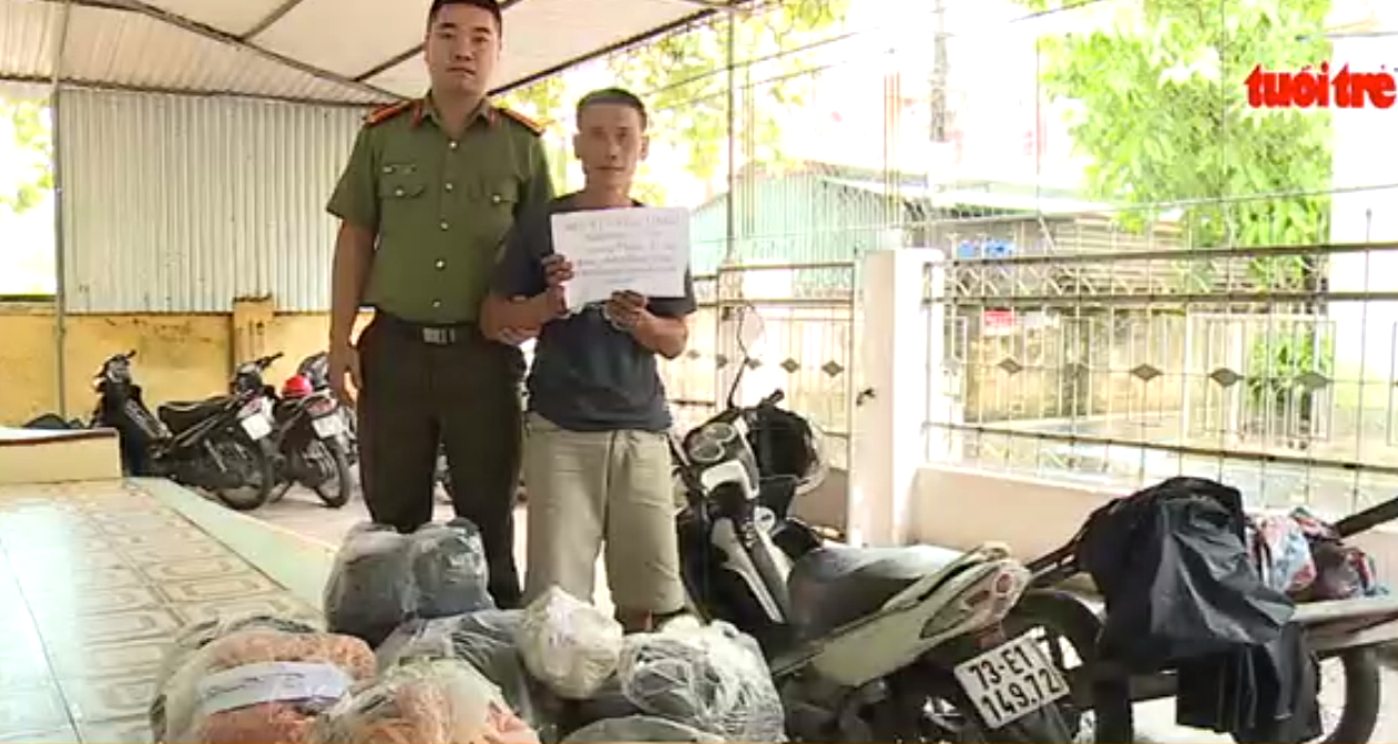 Vietnamese man held for carrying over 200kg of explosive on cart