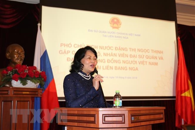 ​Vietnam’s deputy president meets with Vietnamese community in Russia