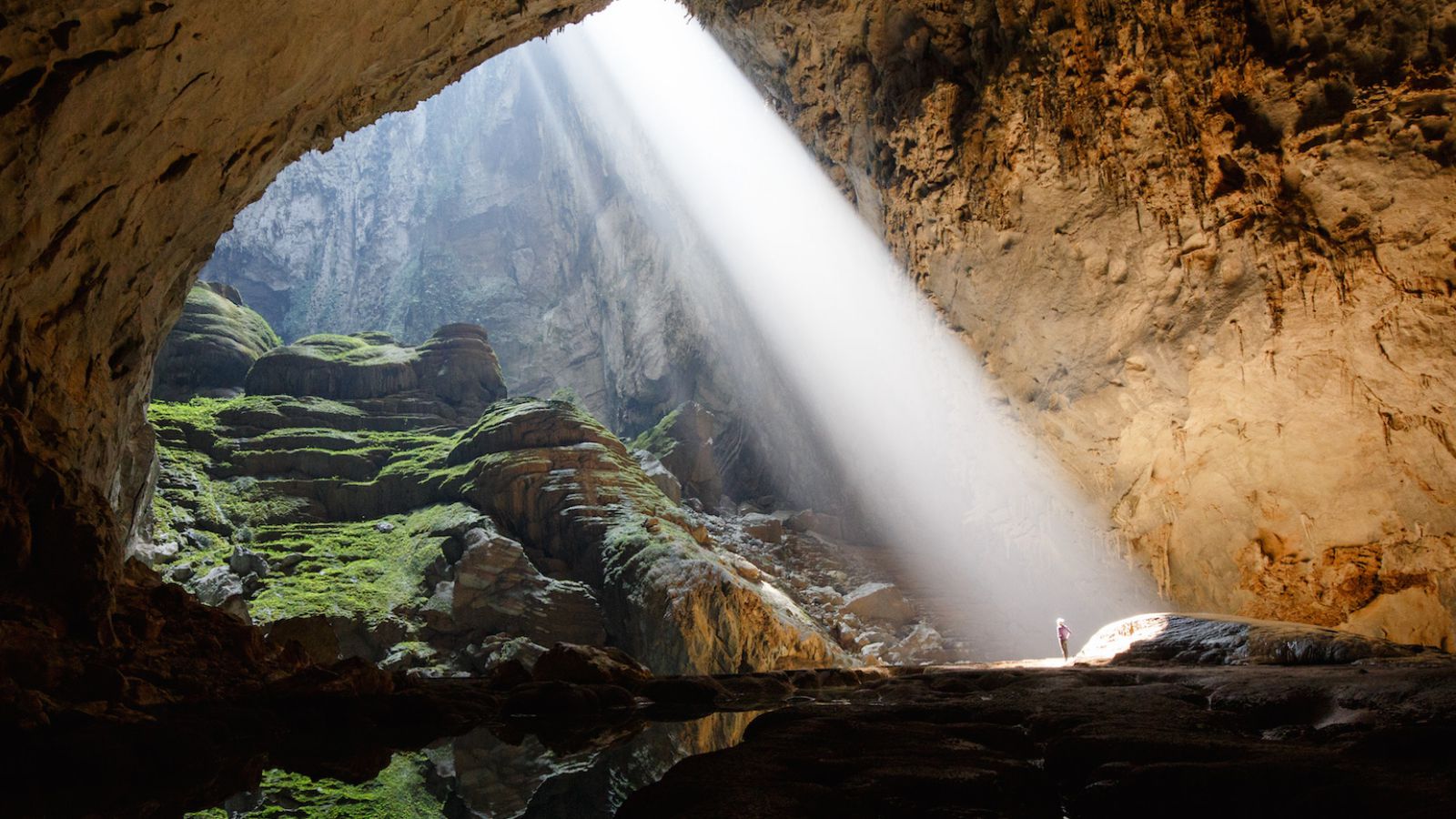 A photo taken inside Son Doong Cave in Quang Binh Province, Vietnam. Photo: Ryan Deboodt
