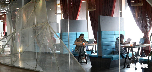 The office cabins at Toong co-working space. Photo: Tuoi Tre