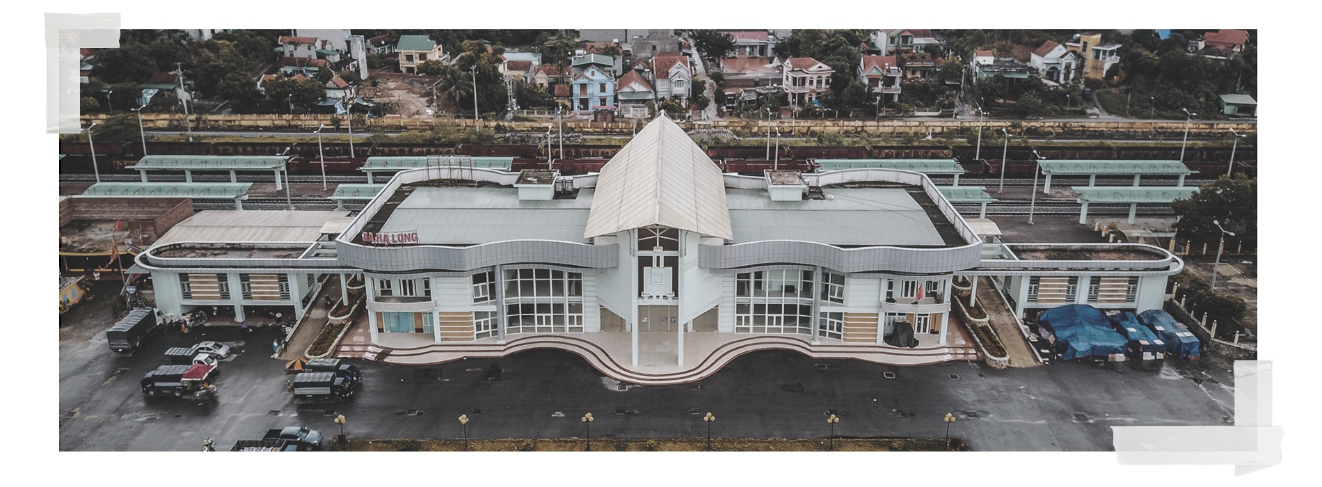 The modern Ha Long Station serving the Ha Long - Cai Lan railway route is seen in this photo. Photo: Tuoi Tre
