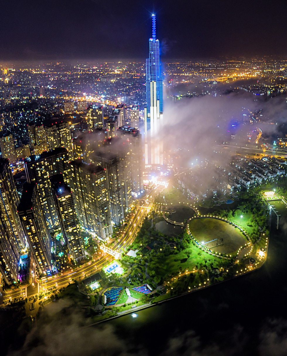 An aerial view of the Landmark 81, the new icon of Ho Chi Minh City. Photo: Nguyen Tan Tuan