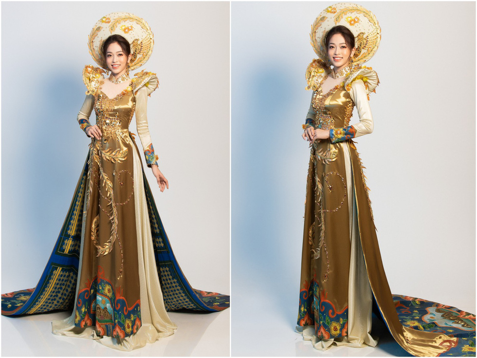 Miss Vietnam 2018 first runner-up Bui Phuong Nga dons Vietnam’s national costumes of ao dai for Miss Grand International 2018