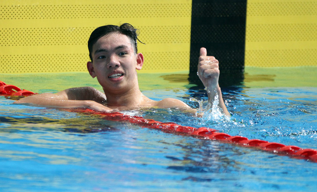 Vietnam's 18-year-old swimmer Nguyen Huy Hoang. Photo: Tuoi Tre
