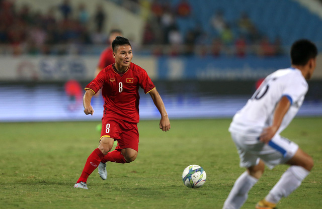 Vietnam's midfielder Nguyen Quang Hai. Photo: Tuoi Tre