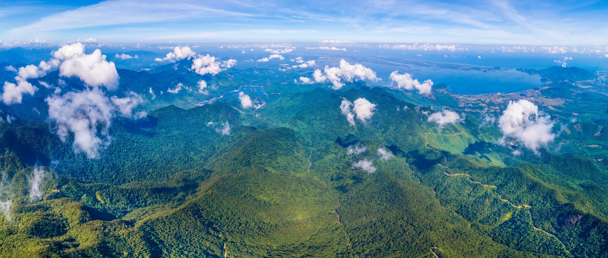 An aerial view of the Bach Ma Range in central Vietnam. Photo: Nguyen Phong