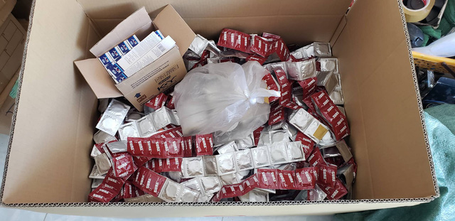 Fake condoms and personal lubricants produced at an establishment in Ho Chi Minh City. Photo: Tuoi Tre