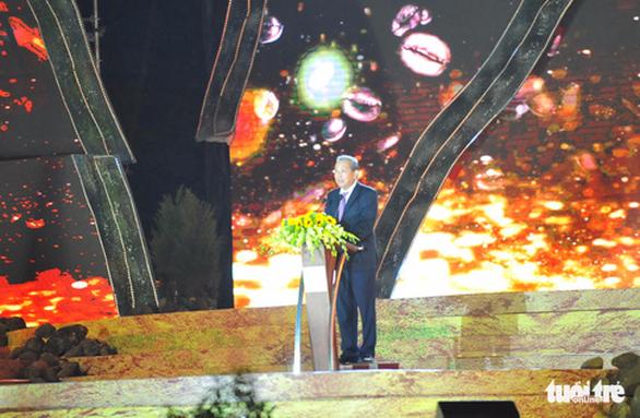 Deputy Prime Minister Truong Hoa Binh speaks at the ceremony. Photo: Dinh Cuong / Tuoi Tre