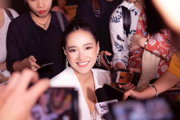 Vietnamese actress Nha Phuong is seen at a press conference in Ho Chi Minh City on March 27, 2019 in this photo provided by production team.
