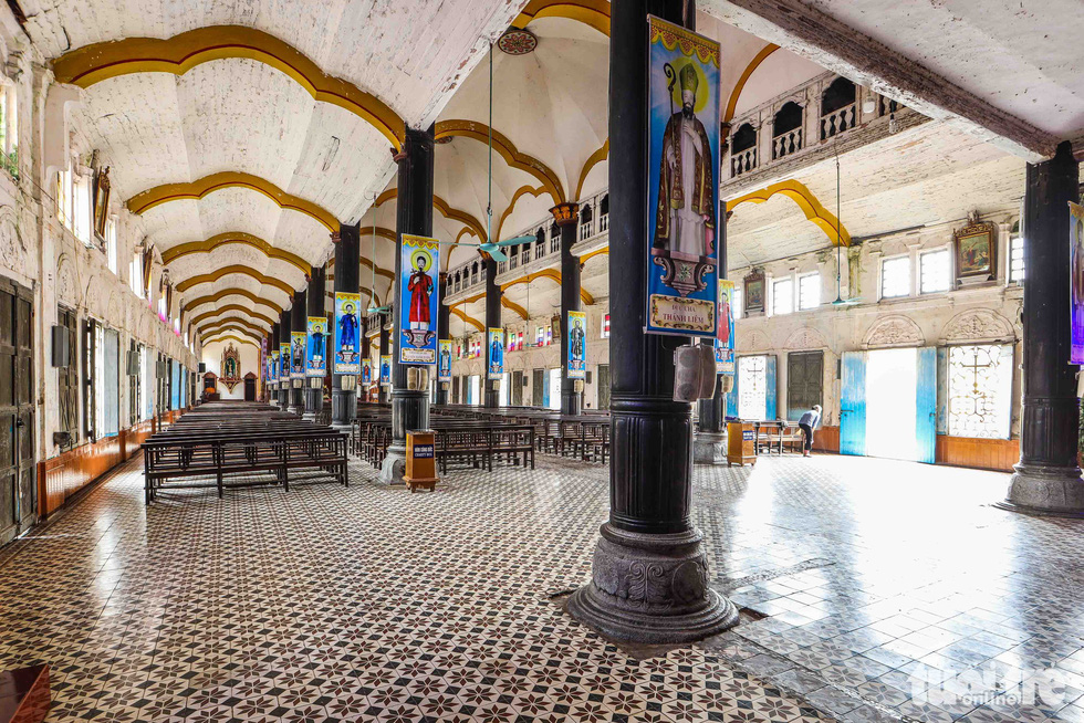 Elements of European baroque architecture are incorporated in the interior design of the Bui Chu Cathedral in Nam Dinh Province, Vietnam. Photo: Nguyen Khanh / Tuoi Tre