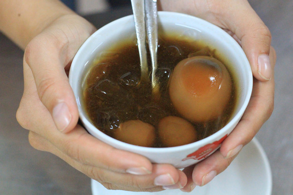 A serving of Chinese tea egg sweet soup is seen in this photo taken in Ho Chi Minh City. Photo: Thanh Yen / Tuoi Tre