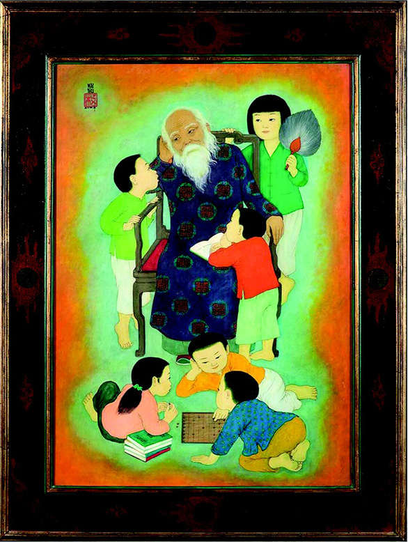 Mai Trung Thu’s Painting Auprès du grand-père