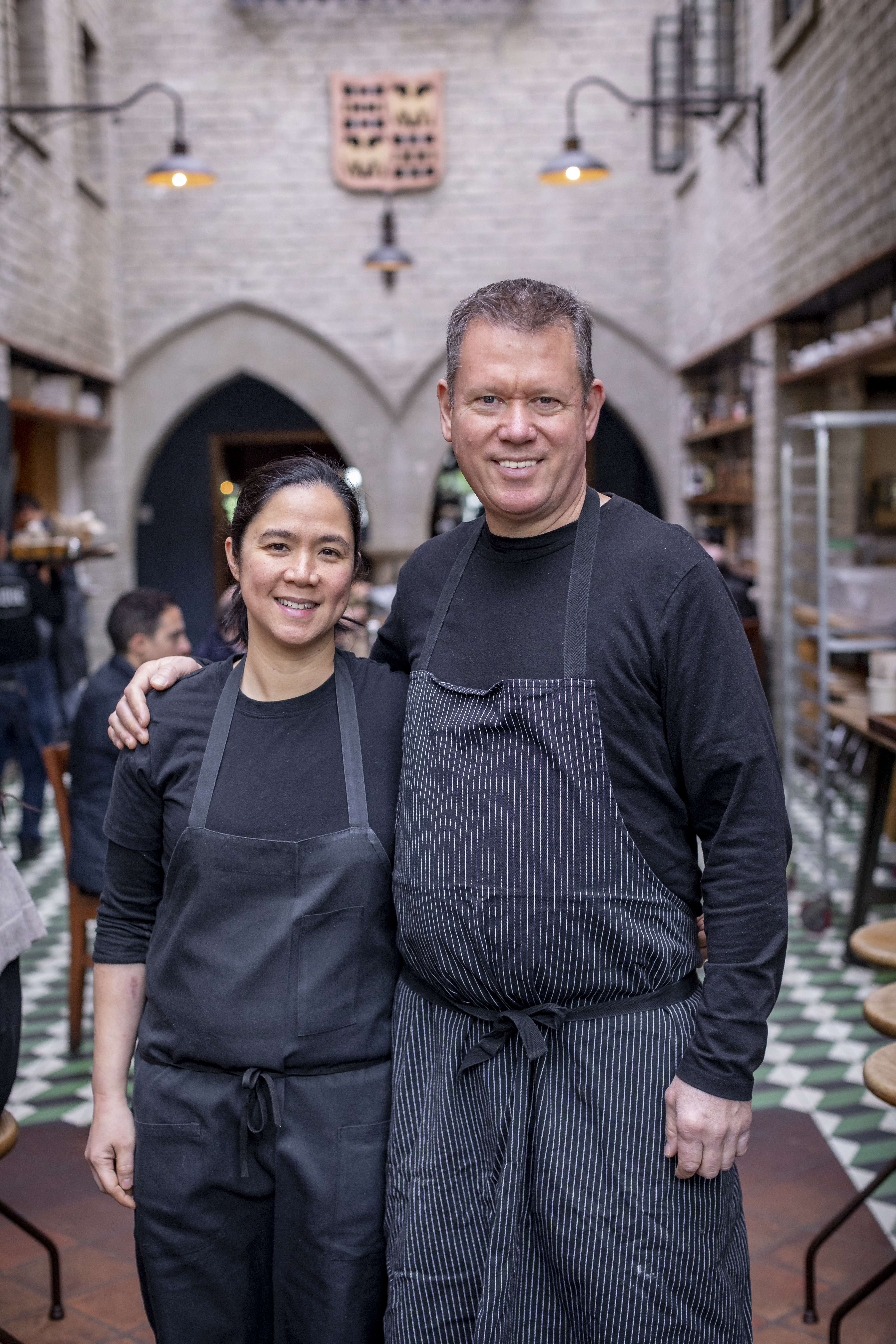Chefs Walter and Margarita Manzke, owners of République, in a photos provided by the restaurant
