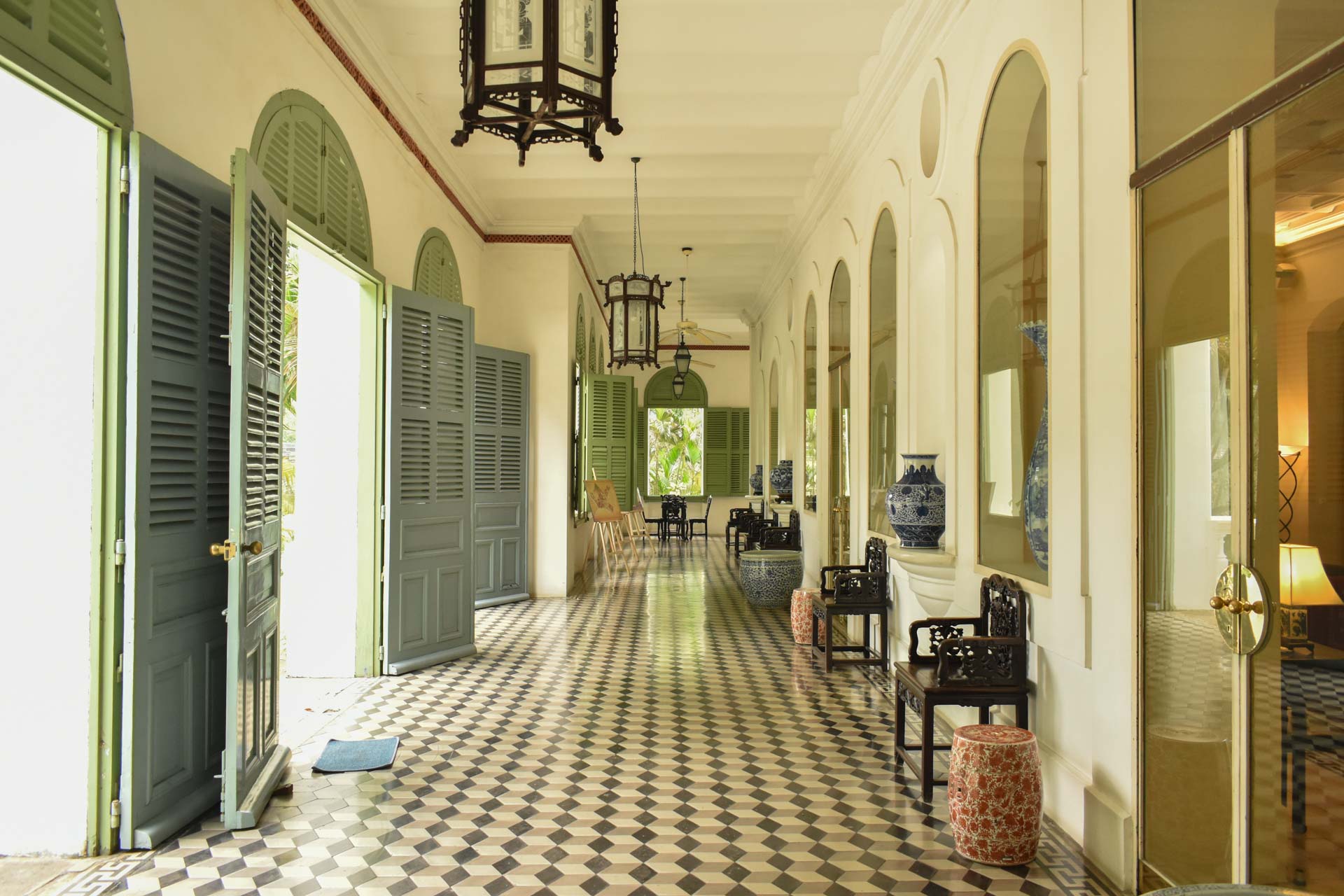 A hallway inside the Consulate General of France in Ho Chi Minh City. Photo: Tuan Son / Tuoi Tre News