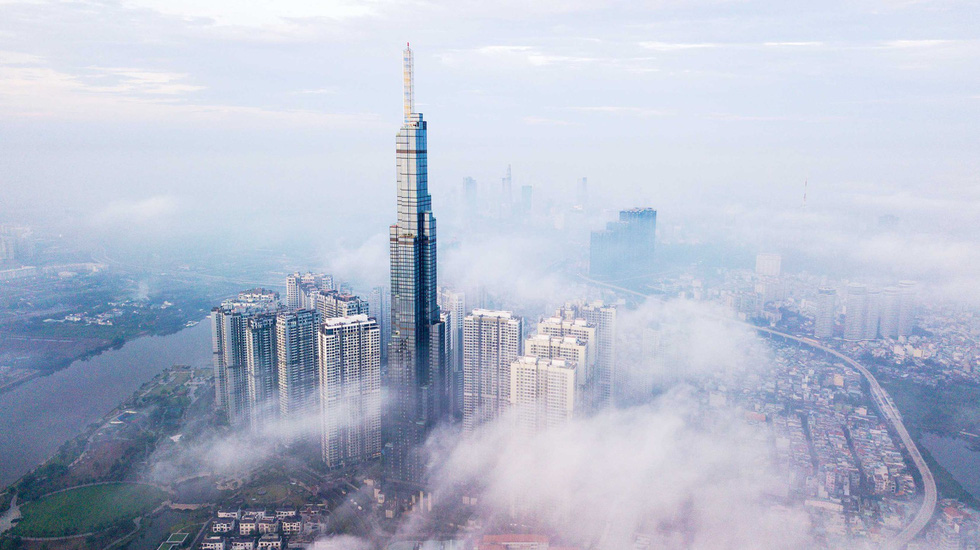 The Landmark 81 skyscraper towers over other buildings in Binh Thanh District, Ho Chi Minh City. Photo: Quang Dinh / Tuoi Tre