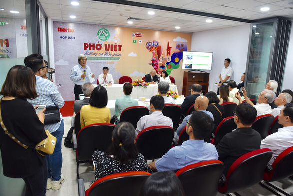 Attendees at the ‘Day of Pho’ press conference held at Tuoi Tre headquarters in Phu Nhuan District, Ho Chi Minh City, October 31, 2019. Photo: Duyen Phan / Tuoi Tre