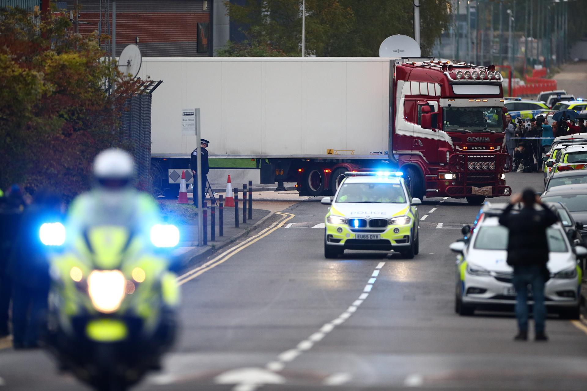 Police say all 39 people found dead in UK truck were Vietnamese