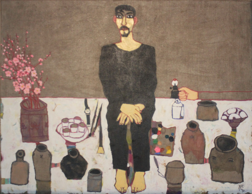 A painting by Vietnamese artist Dang Xuan Hoa