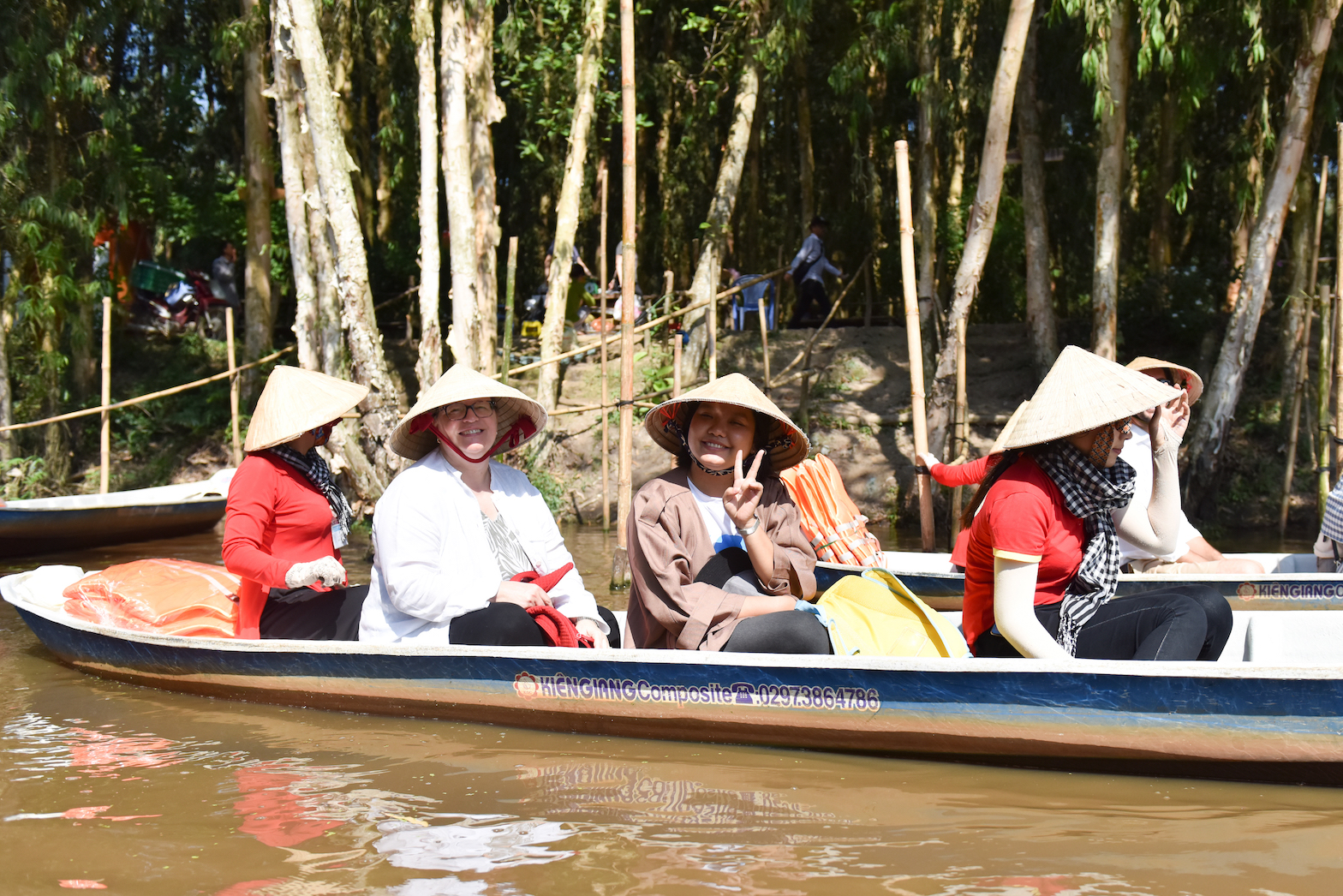 U.S. Consul General Marie Damour tours Tra Su Cajuput Forest during a visit to An Giang Province, Vietnam on November 19, 2019. Photo: U.S. Consulate General in Ho Chi Minh City