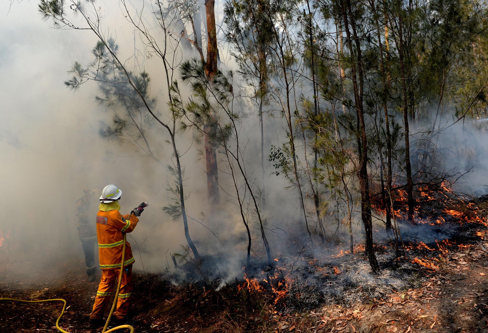 Australian firefighters try to control bushfires ahead of hot days ...