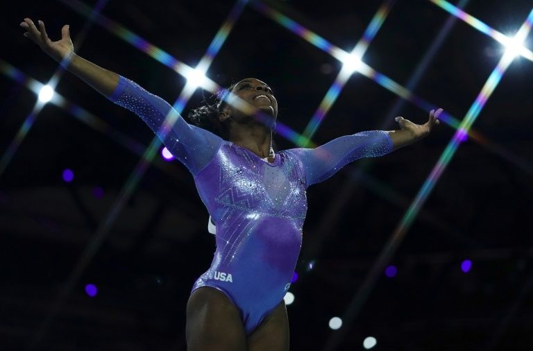 Simone Biles was again the shining star of gymnastics.