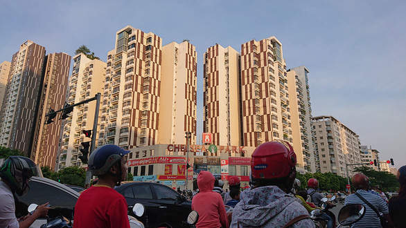 An apartment complex in Hanoi. Photo: Nam Tran / Tuoi Tre