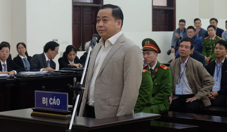 <em>Phan Van Anh Vu stands trial at a court in Hanoi on January 13, 2020.</em> <em>Photo:</em> Danh Trong / Tuoi Tre