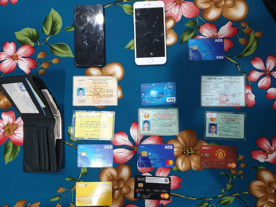 Items seized from the residence of spyware crime ring leader Tran Ngoc Duc in the Central Highlands province of Lam Dong are seen in this provided photo.