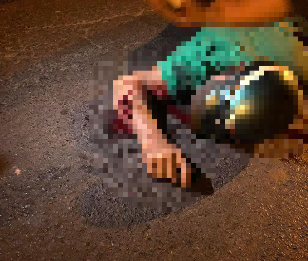 V.C.T. is found dead on the street in Cu Chi District, Ho Chi Minh City on January 30, 2020. Photo: Facebook