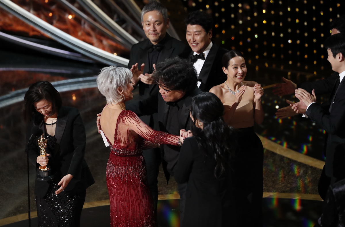 'Parasite' from South Korea makes Oscar history with best picture win