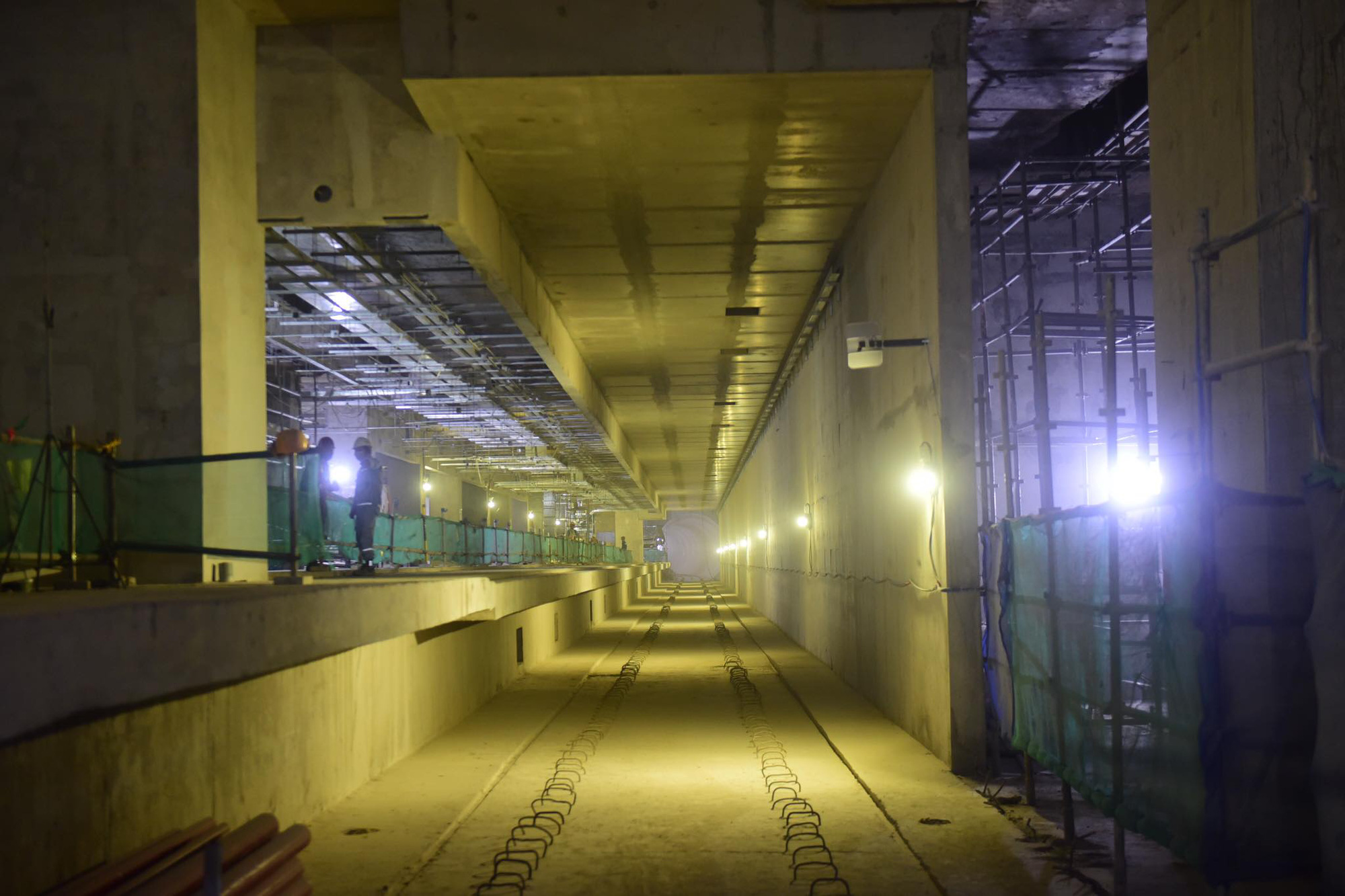 The underground section of Ho Chi Minh City’s metro line No.1. Photo: Quang Dinh / Tuoi Tre