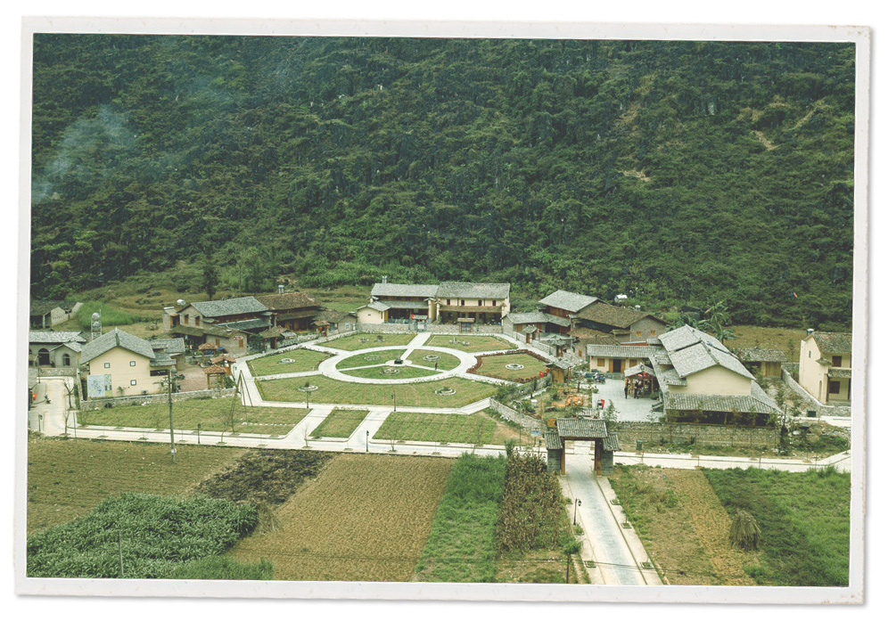 A cultural-tourism Mong village in Ha Giang Province, Vietnam.