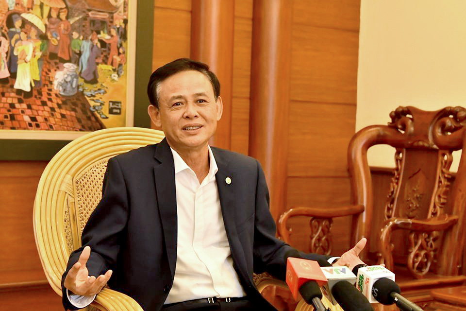 Vietnam’s Deputy Minister of Agriculture and Rural Development Ha Cong Tuan speaks at an interview with Tuoi Tre (Youth) newspaper in April 2020. Photo: V. Giang / Tuoi Tre