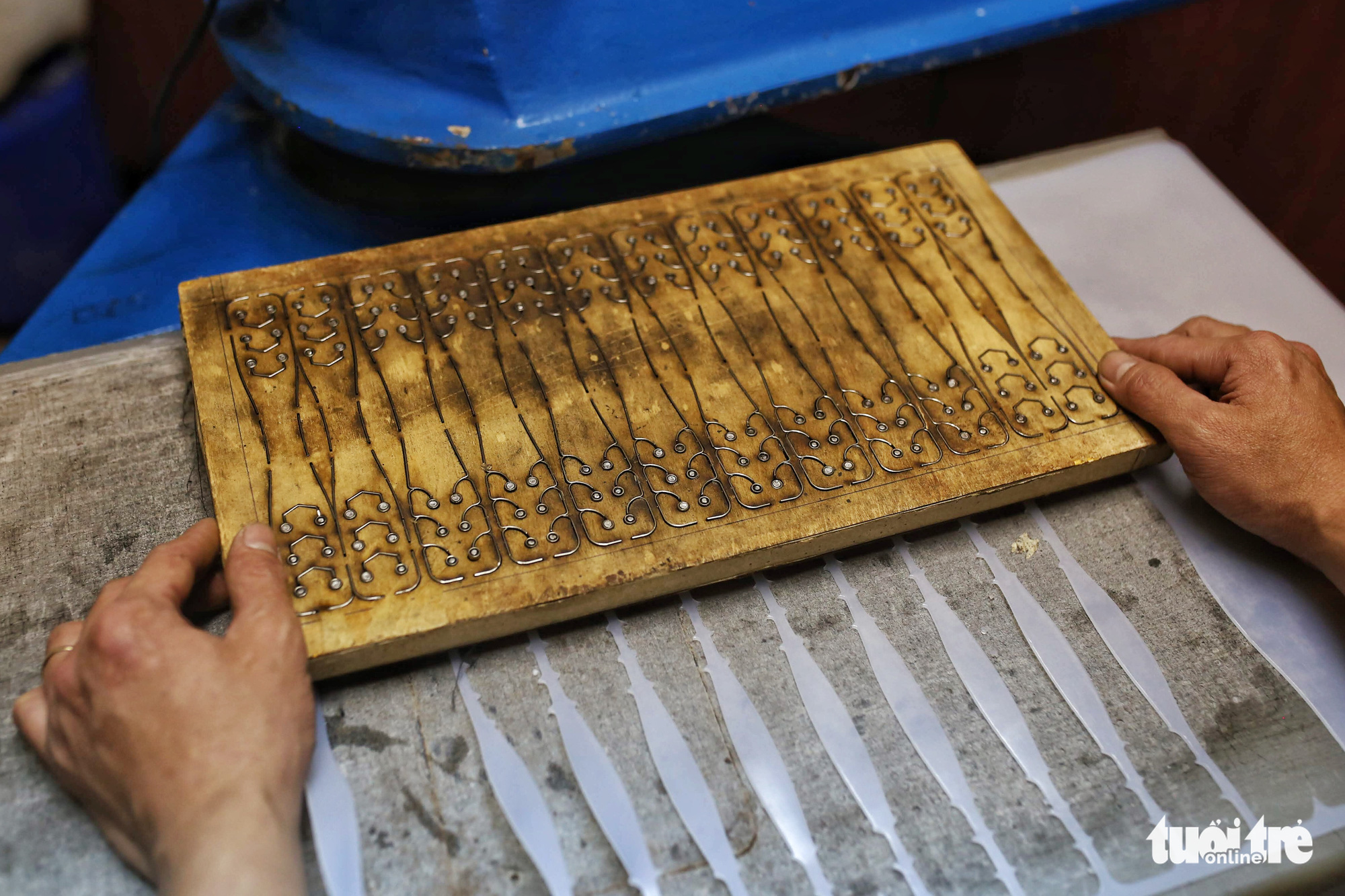 A mould used in making ear guards at a facility in Hanoi, Vietnam. Photo: Mai Thuong / Tuoi Tre