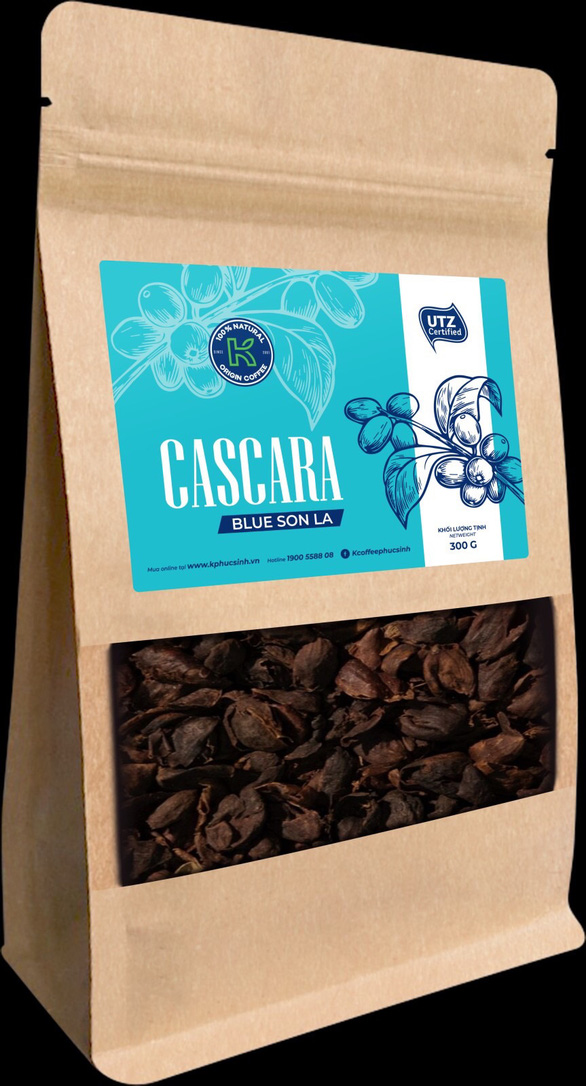 <em>This type of cascara is made from the dried husks of Arabica coffee. Photo: </em>Quy Hoa / Tuoi Tre