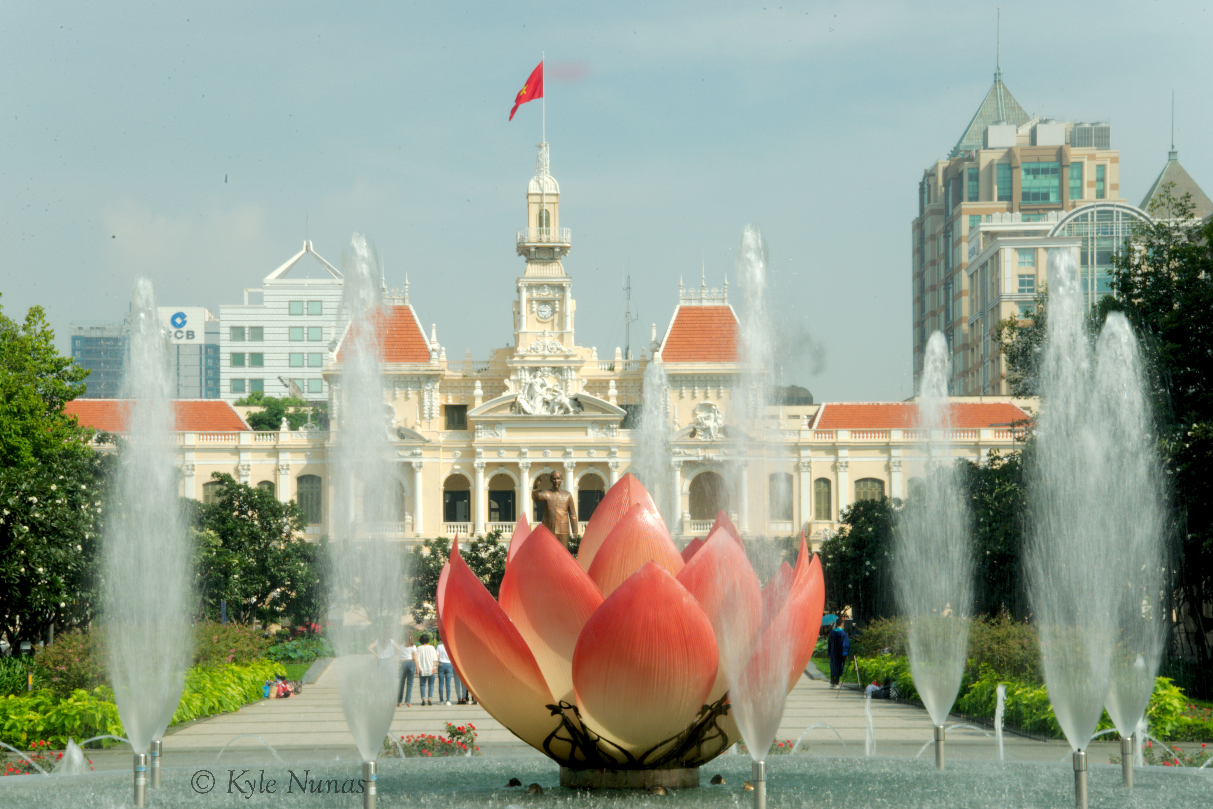 Ho Chi Minh City People's Committee building is seen in a 2020 photo taken by Kyle Nunas from Nguyen Hue Street in District 1.