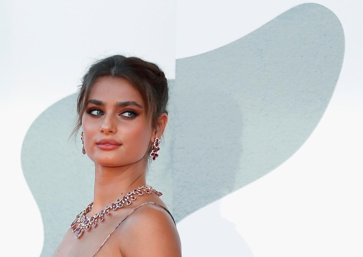 The 77th Venice Film Festival - Opening Ceremony - Red Carpet Arrivals - Venice, Italy, September 2, 2020 - Taylor Hill poses. Photo: Reuters