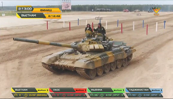 Vietnam wins first gold medal in tank biathlon event at 2020 Int'l Army Games