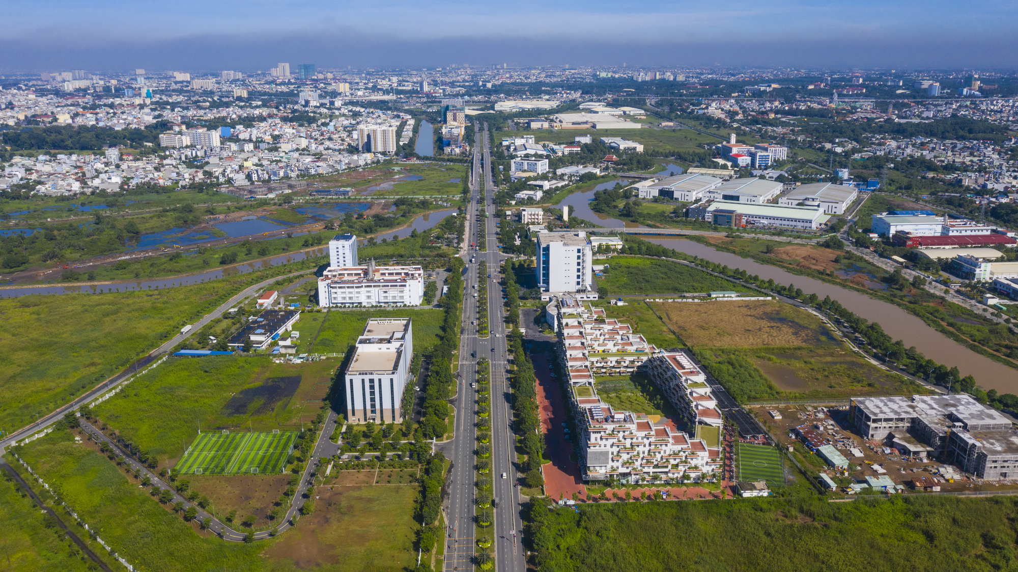 A bird’s-eye view of the Saigon Hi-Tech Park. Photo: Quang Dinh / Tuoi Tre